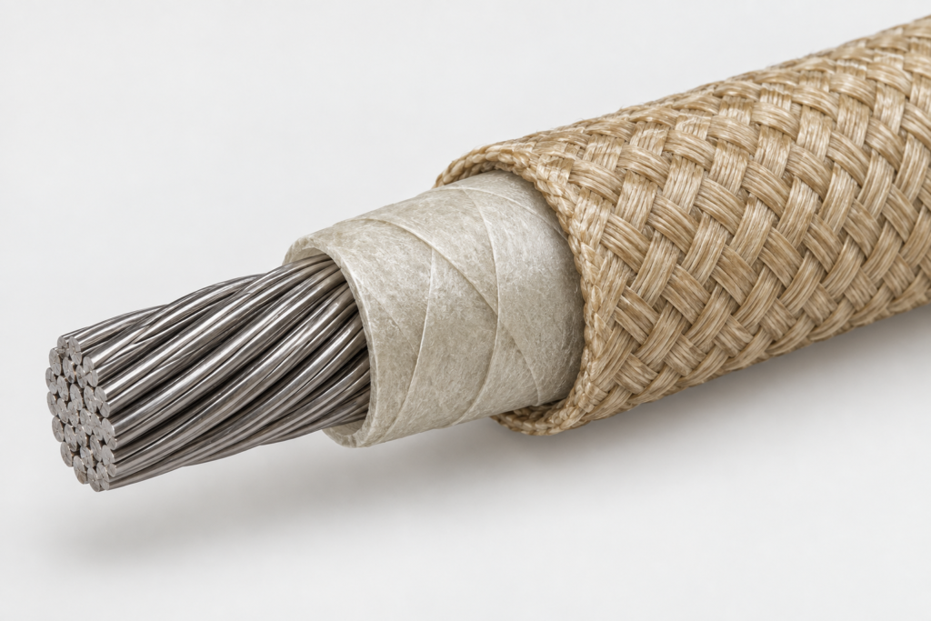 Illustrative UL 5359 single-core conductor and insulation construction cutaway